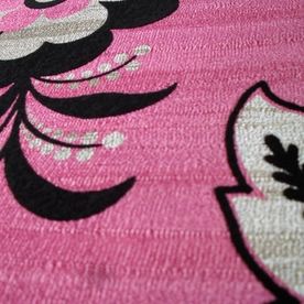  #Genuine Flock Acapulco Wallpaper #99172, Colour - Pink/Black 