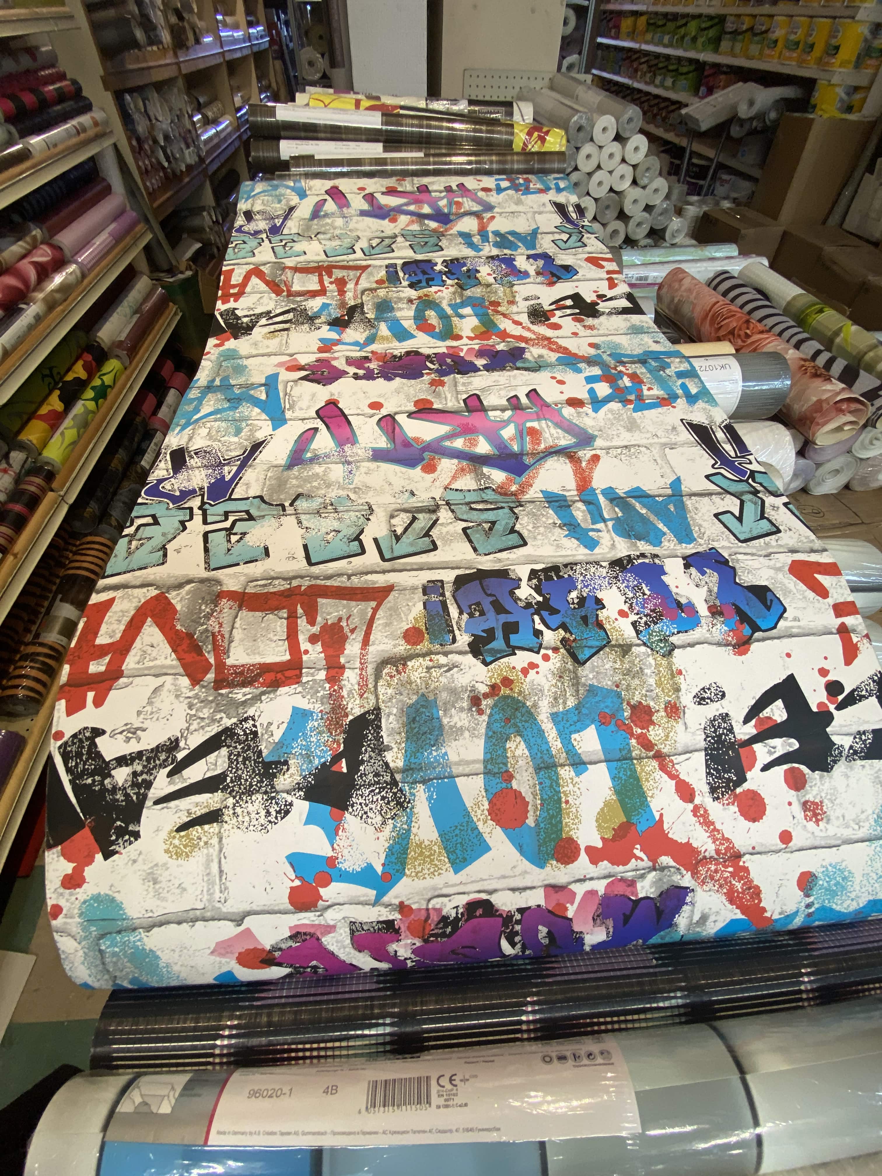#101686 #Fresco #Graffiti-MultiColoured #KidsWallpaper By #Graham&Brown