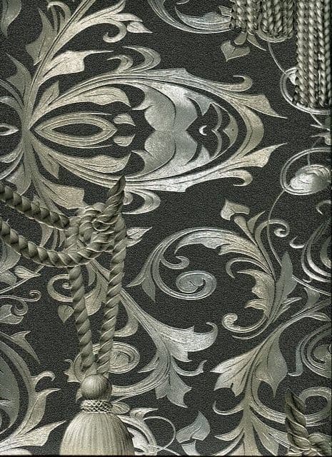 #HaraldGlööckler-Wallpaper #Baroque-Black/Silver-Gloss #TodayInteriors #52553