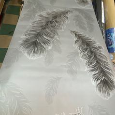 #Arthouse Sirius Feather Glitter Wallpaper in #Gunmetal - #673602