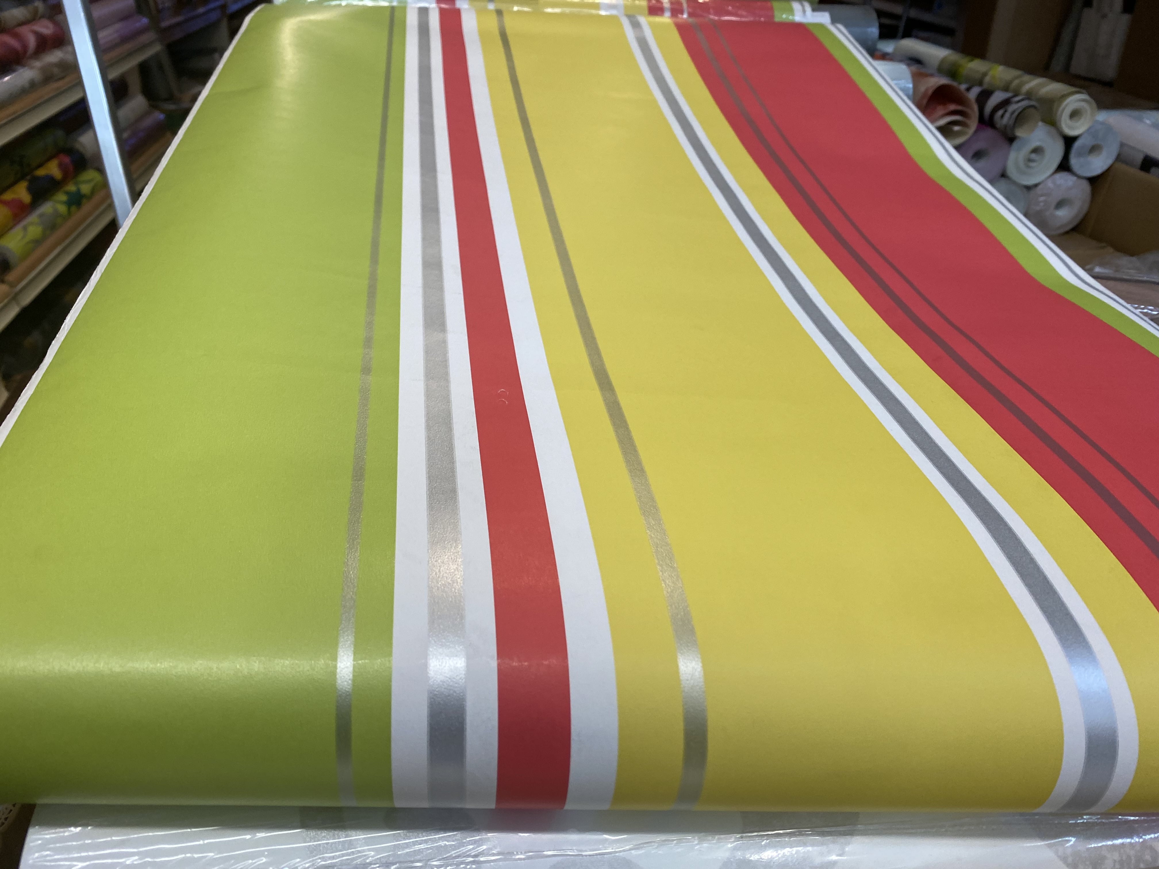 #M0942 #Coloroll #Wallpaper #WideBand #VibrantColor-Stripes