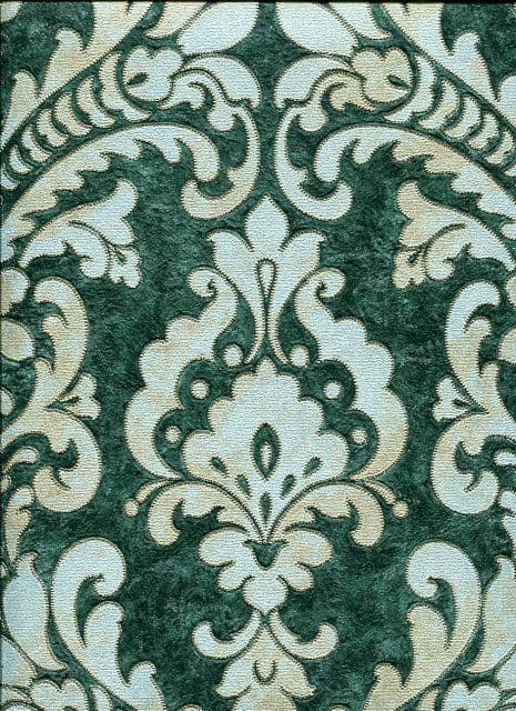 #Verde-2 By #ColemanBros #VD219174 #BaroqueWallpaper #DamaskGreen/Gold
