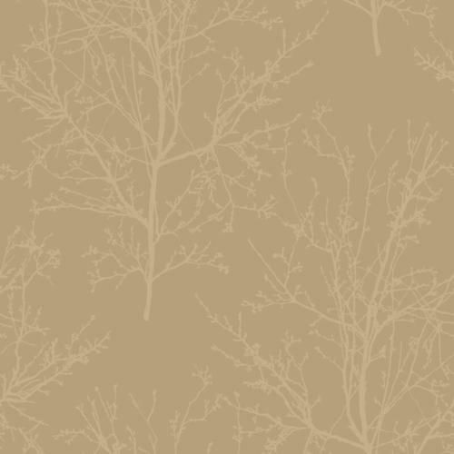 #UK11503 - Peartree Arbour Beads Gold Wallpaper