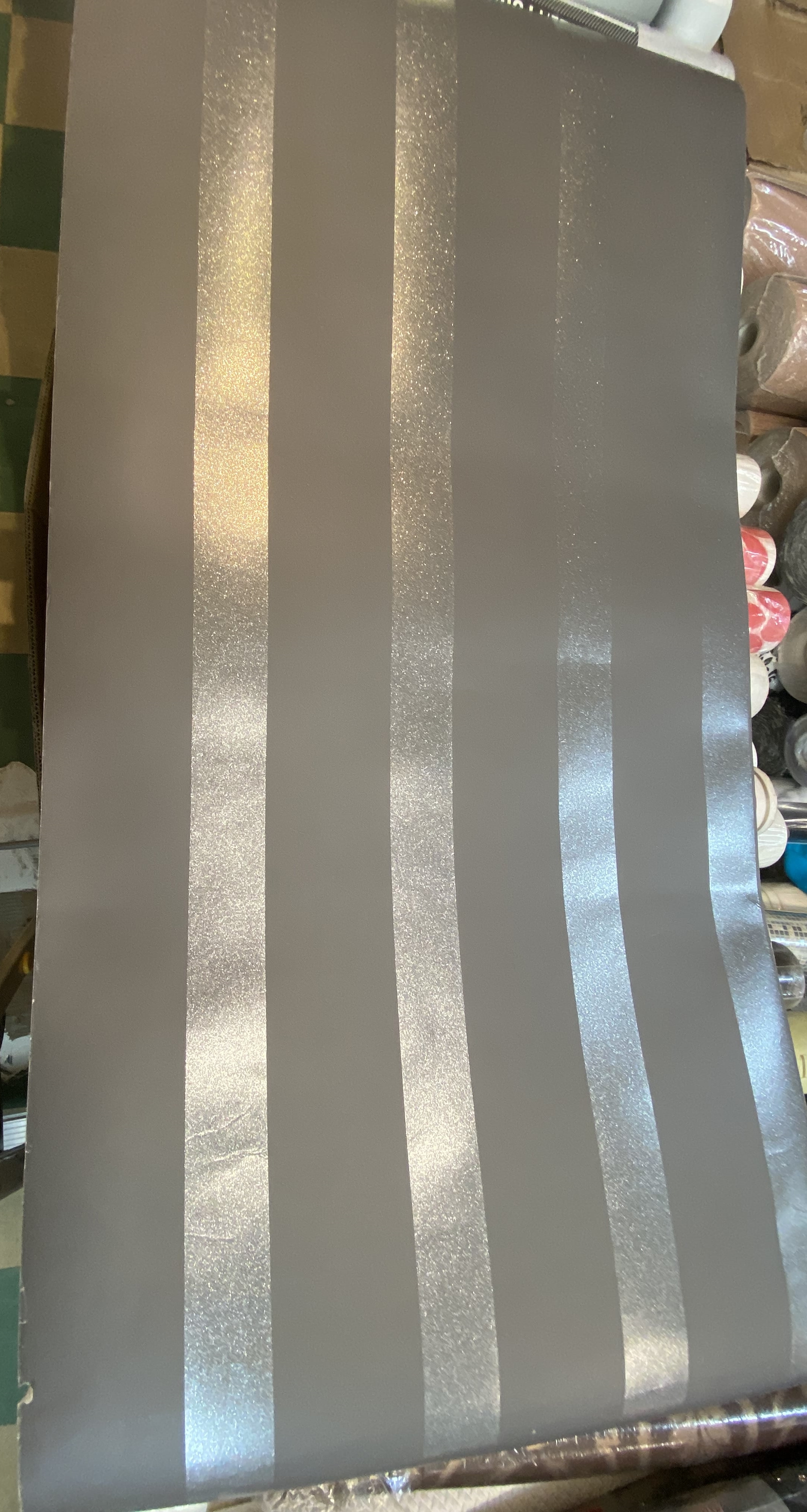 #DecorLine By #FineDecor #SparkleStripe #Wallpaper in #Charcoal/Silver #DL40202