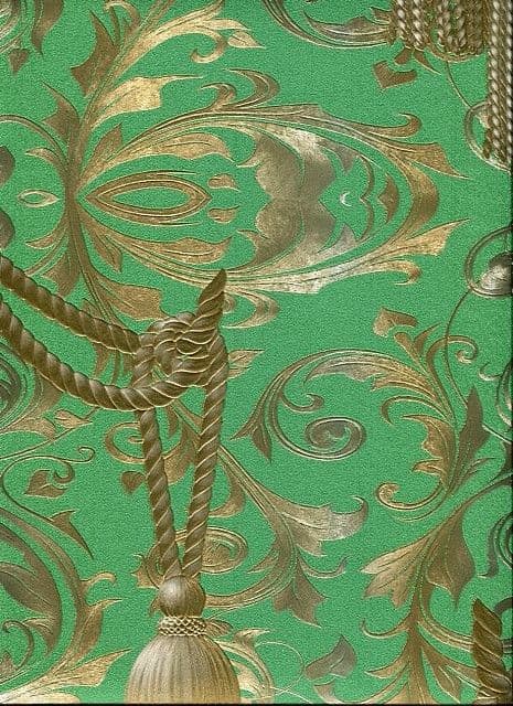 #Non-wovenWallpaper #Baroque-Green/Gold-Gloss #TodayInteriors #52706